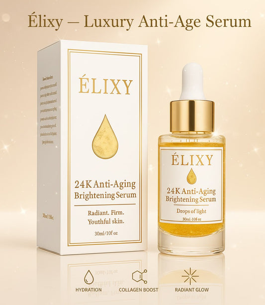 Élixy 24K Snail Collagen Serum – Anti-Aging, Brightening & Hydrating Skincare